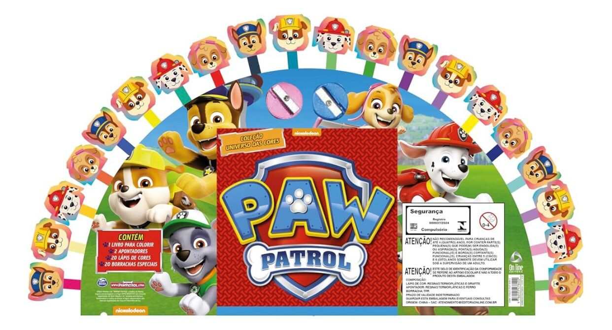 LIVRO COLORIR PATRULHA CANINA 46P�S